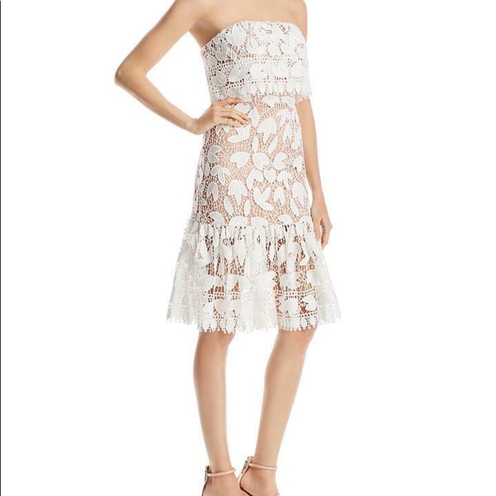 🆕 JARLO ANNORA Strapless Lace Dress Size 6